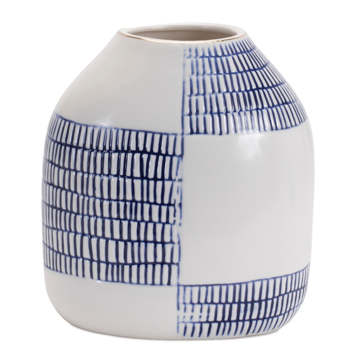 Etched Ceramic Bud Vase (Set of 2)