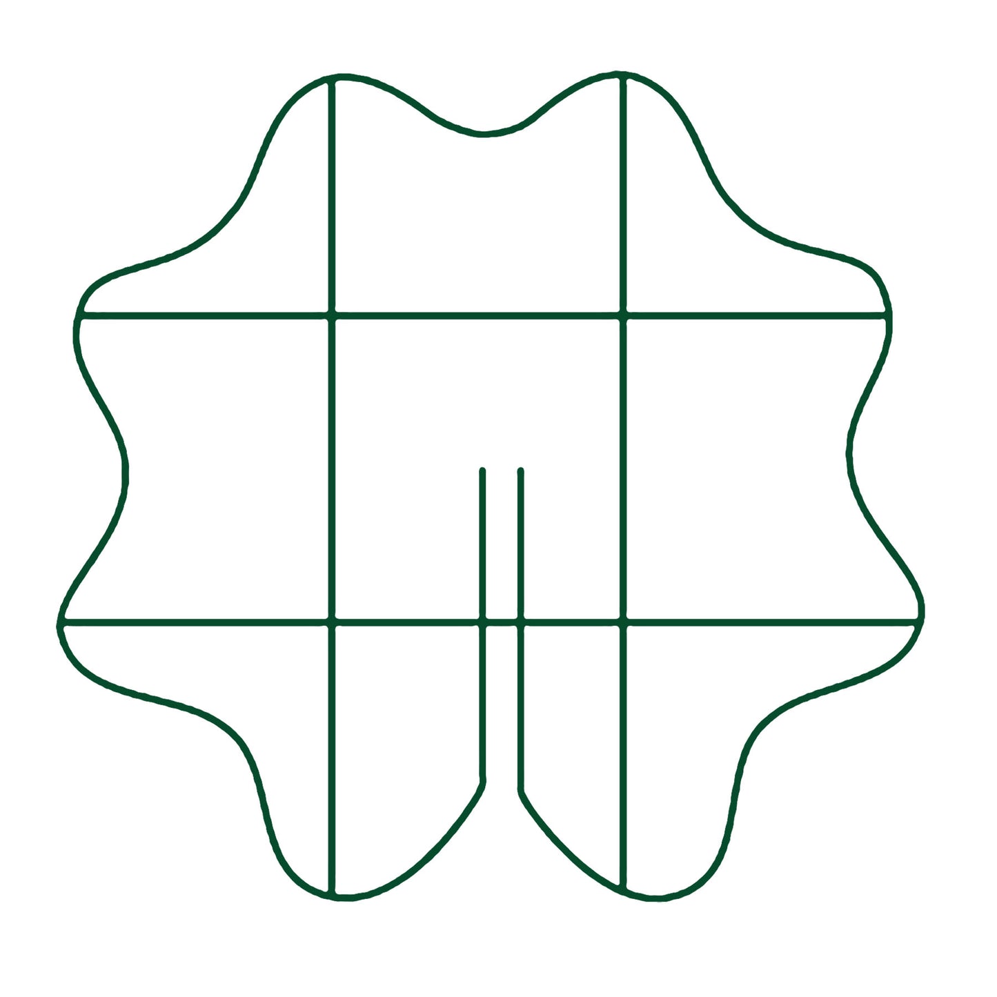 Plant Support Grid 17" Scalloped Circle