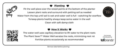 16" Herbs Rectangular Self-Watering Bamboo Planter