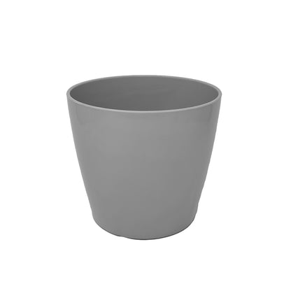 5" Gray Round Self-Watering Bamboo Pot