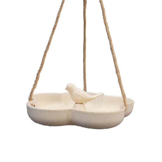 9.2" Natural Hanging Bird Bath/Feeder - Bamboo