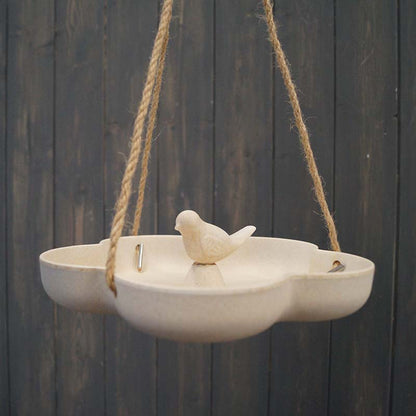 9.2" Natural Hanging Bird Bath/Feeder - Bamboo