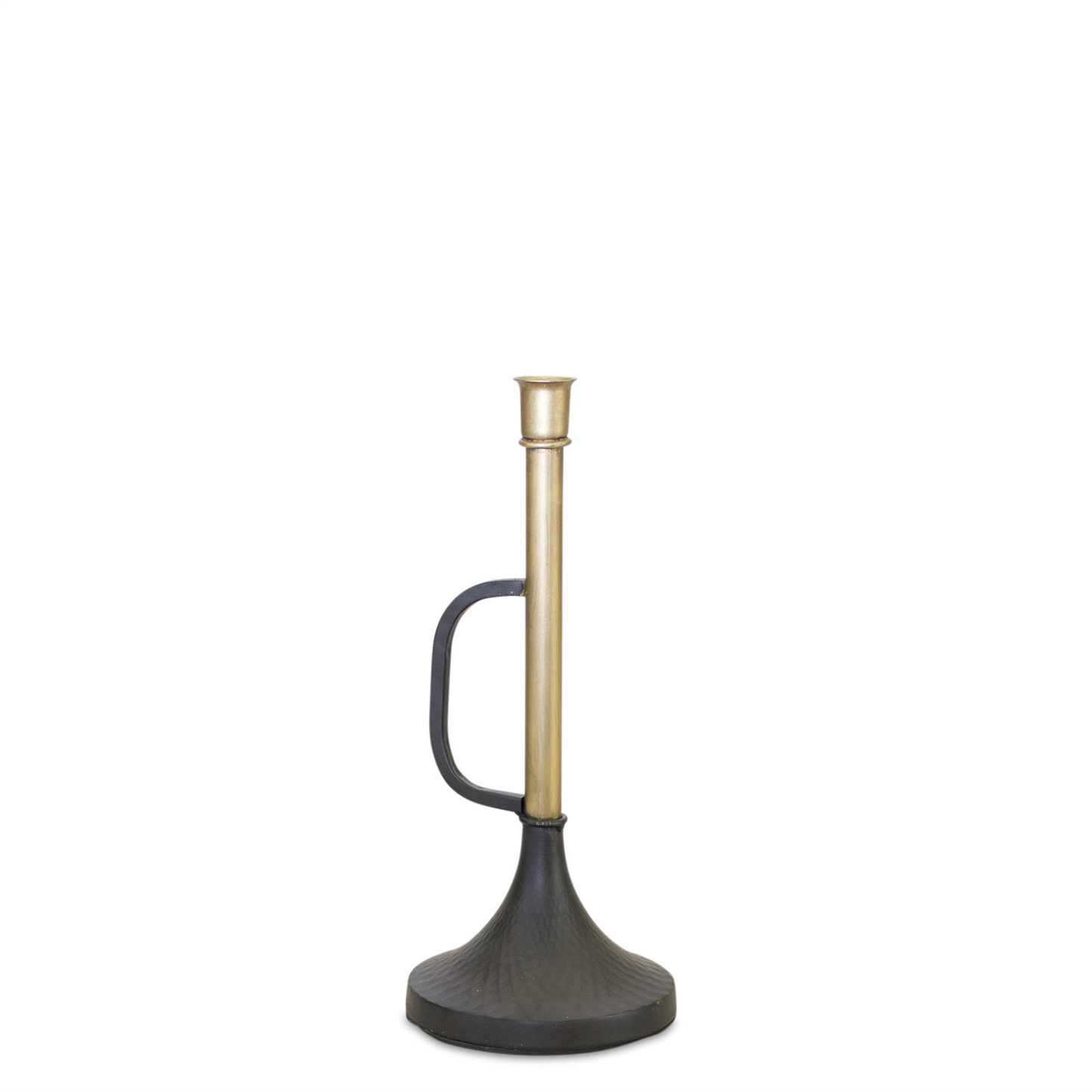Metal Trumpet Taper Candle Holder (Set of 2)