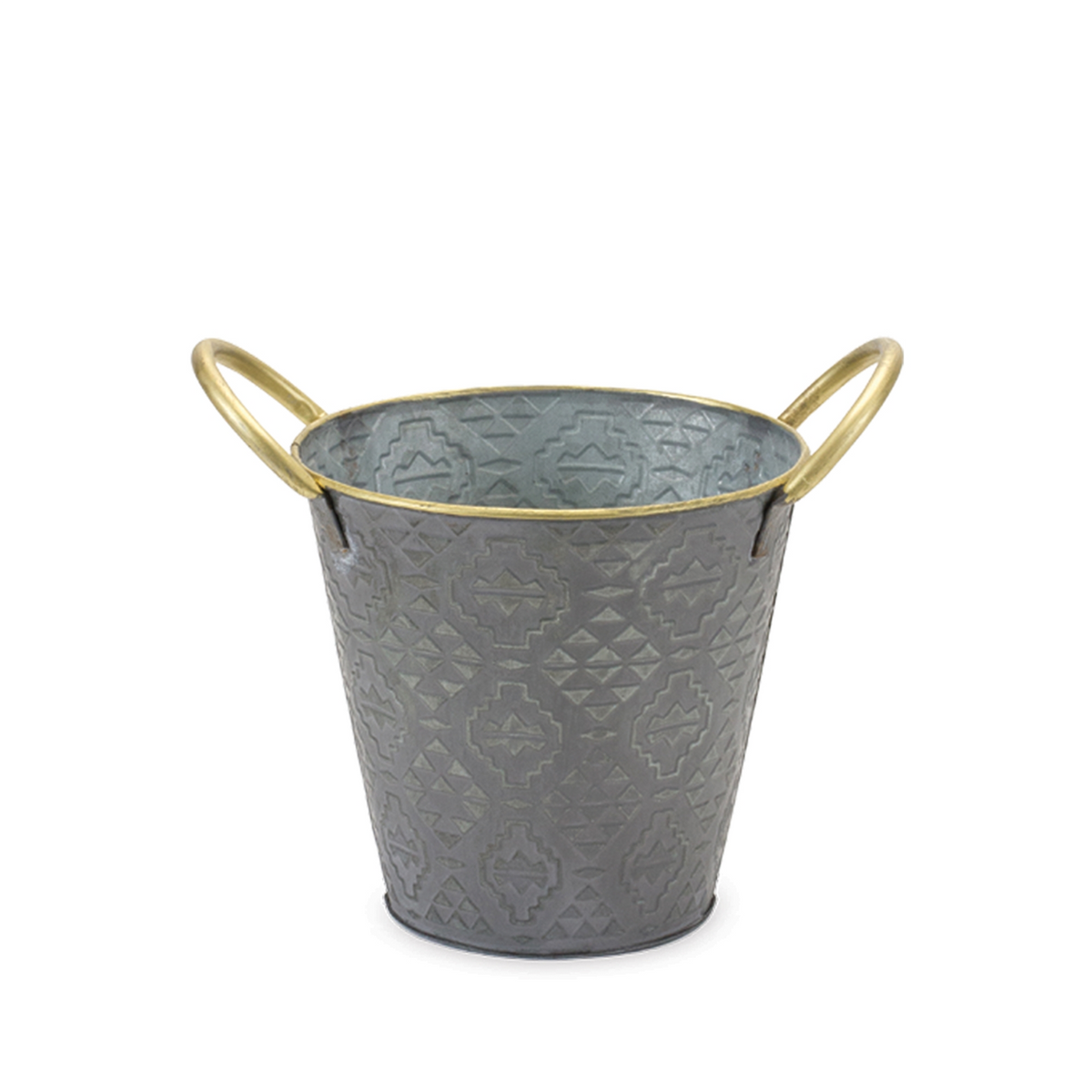 Aztec Metal Bucket Metal Aztec Pail Planter (Set of 3) – Badding Farm Market and Garden Center