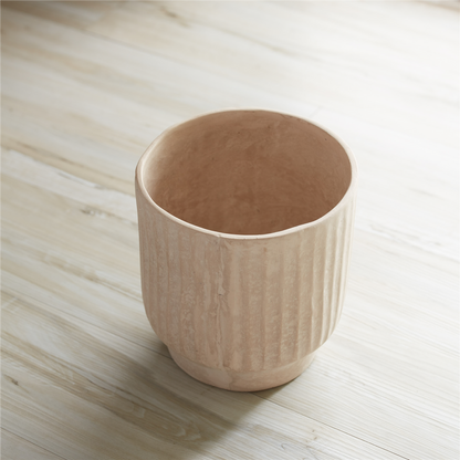 Recycled Paper Chalk Vase 7.5"H