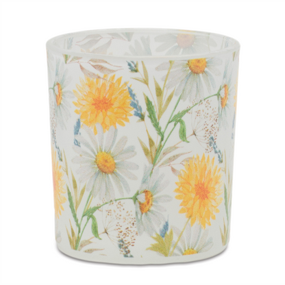 Floral Print Votive Candle Holder (Set of 3)