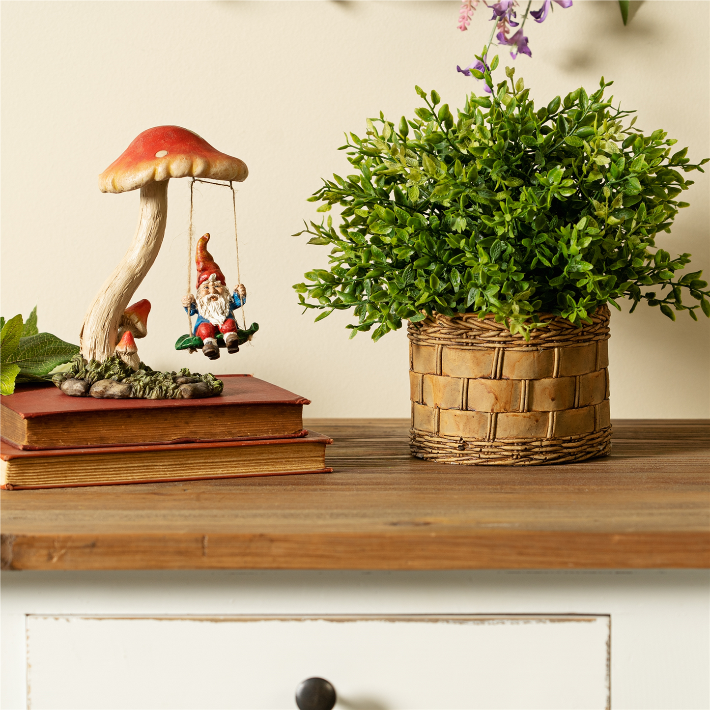 Spring Mini Leaf Foliage Half Orb (Set of 6)