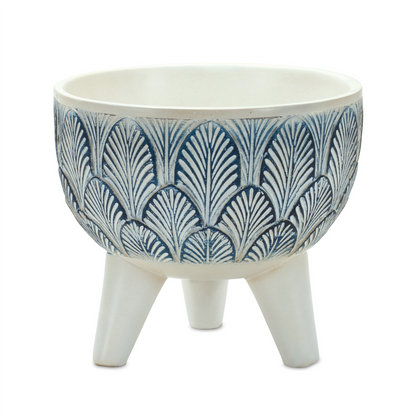 Geometric Leaf Planter with Legs (Set of 2)