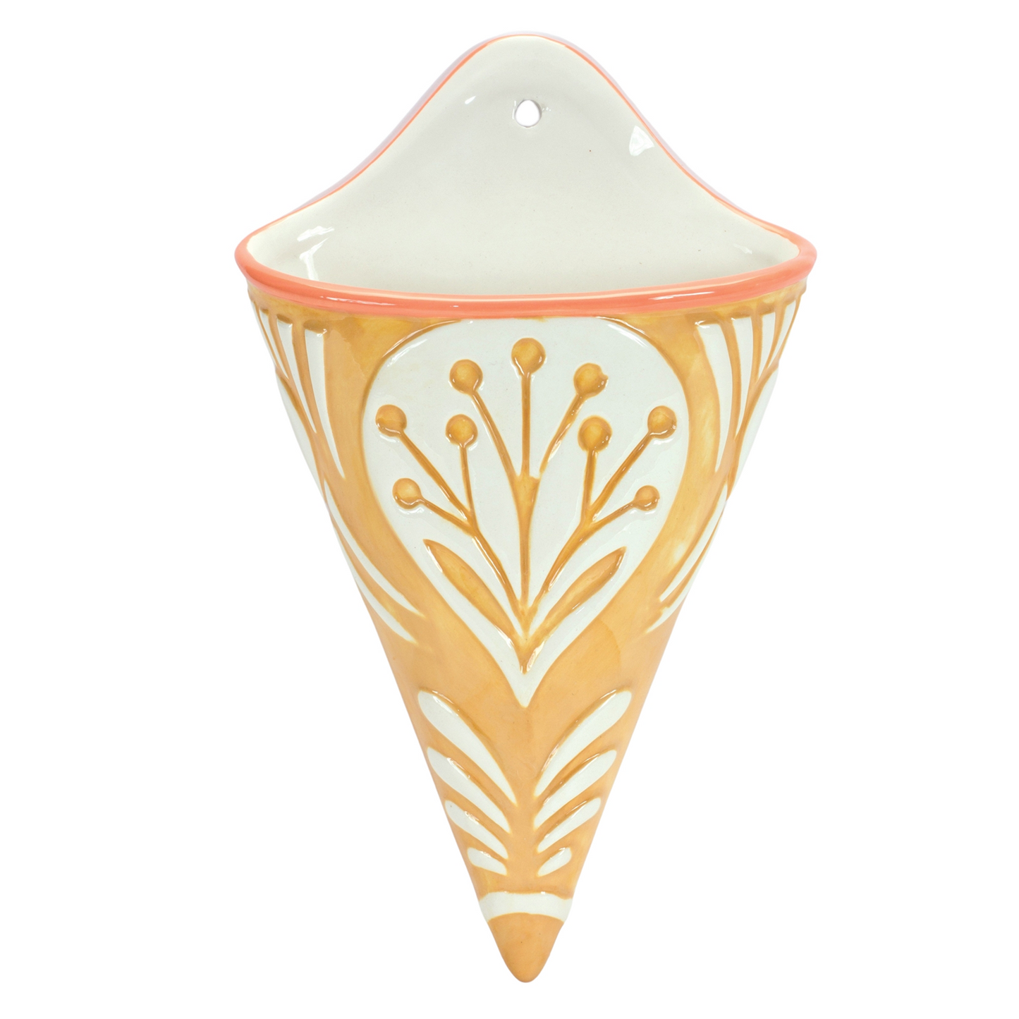 Ornamental Ceramic Wall Pocket (Set of 2)