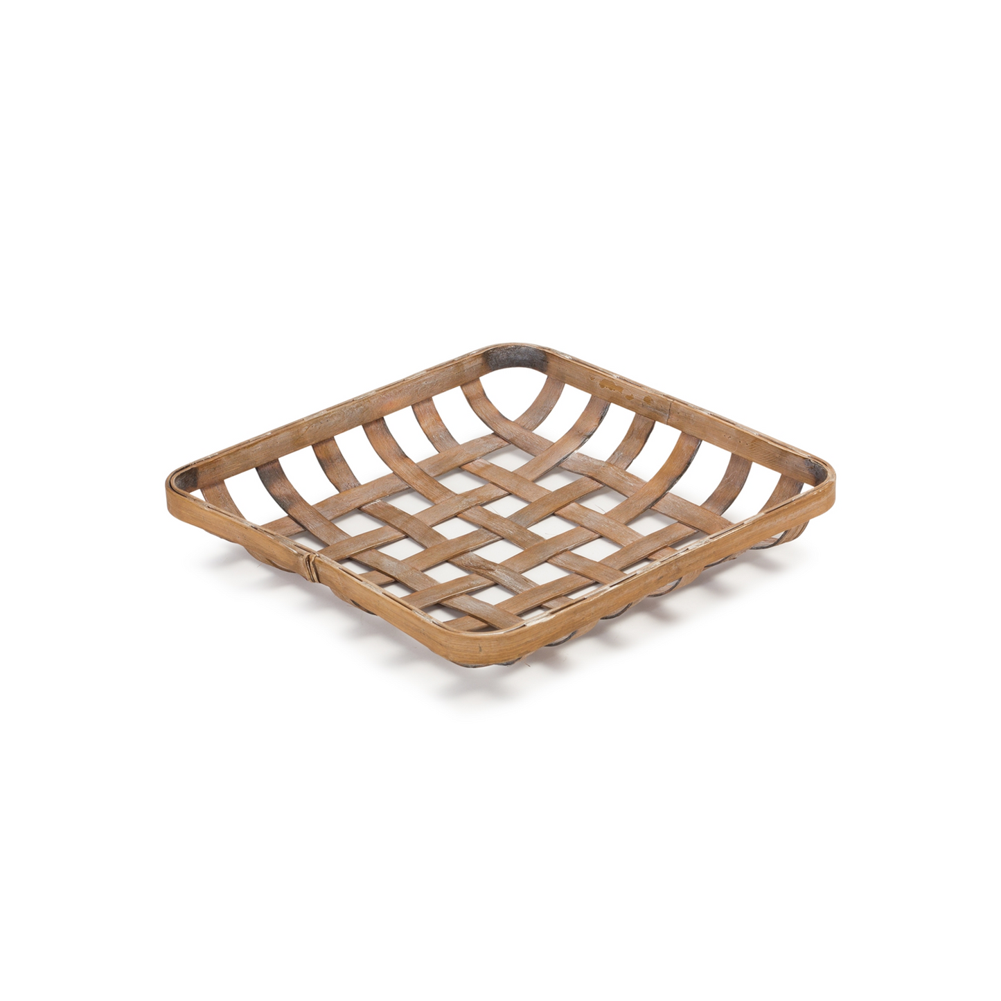 Square Bamboo Basket Tray (Set of 2)