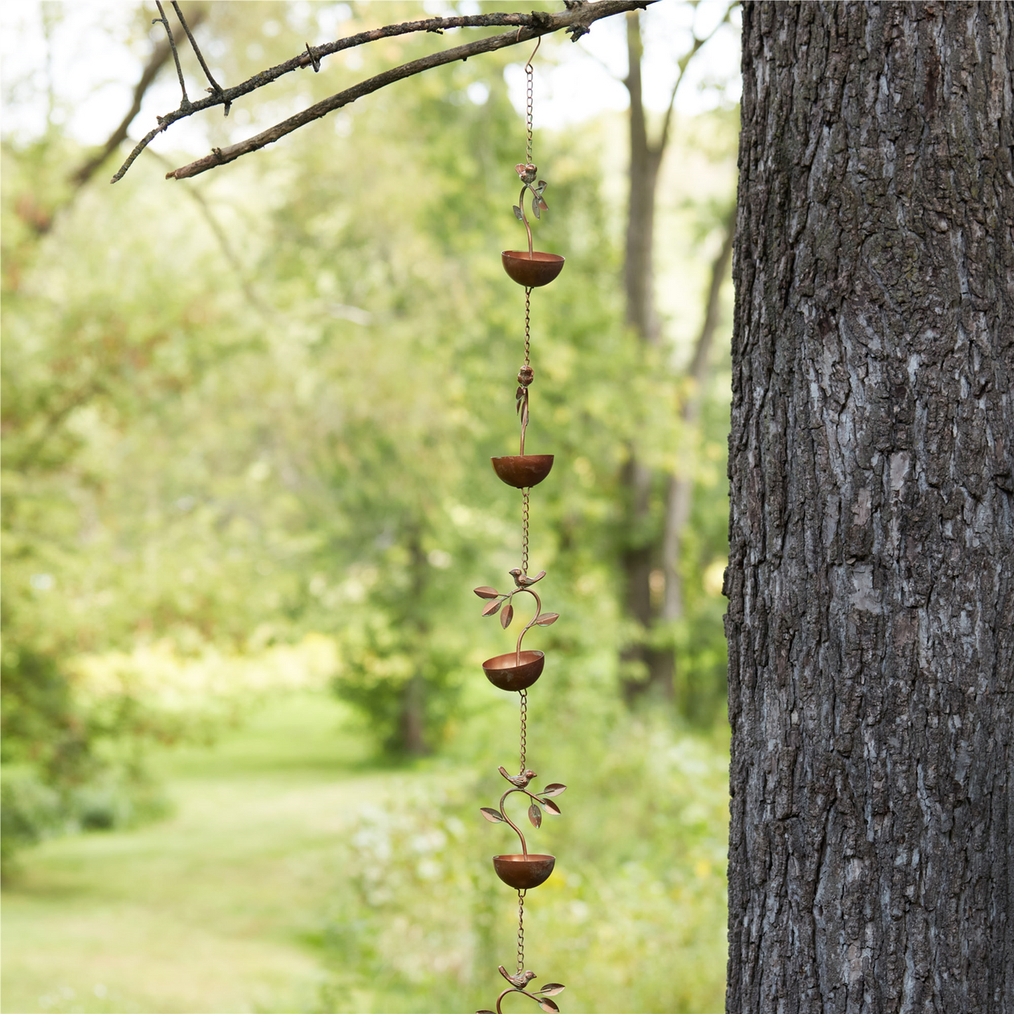 Bird Branch Rain Chain 70"L