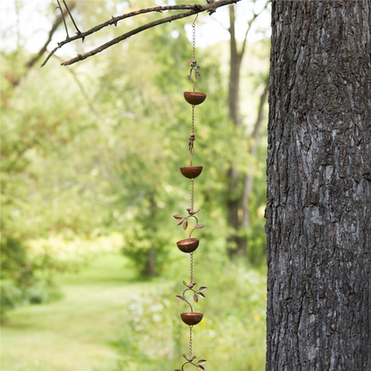 Bird Branch Rain Chain 70"L