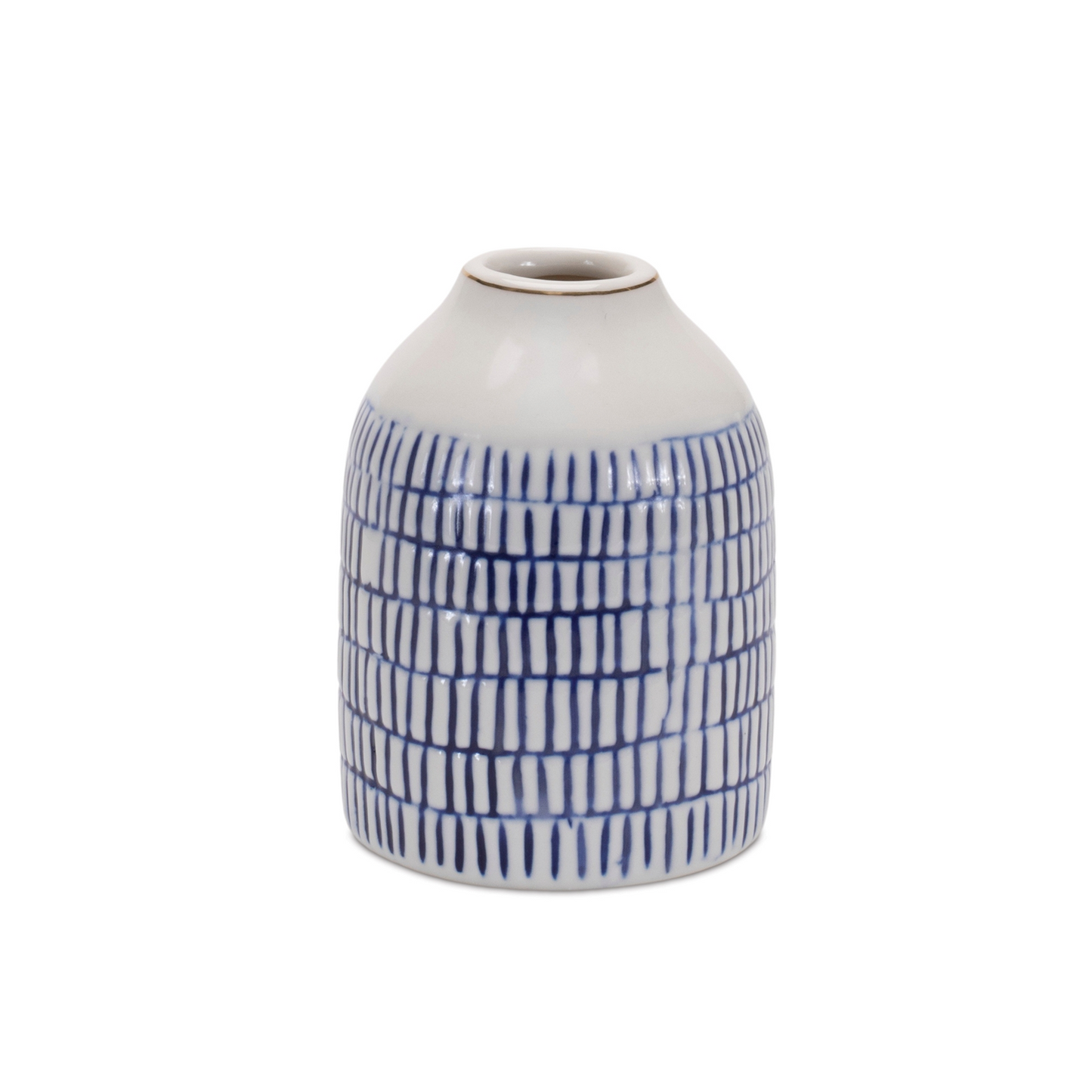 Etched Ceramic Bud Vase (Set of 2)