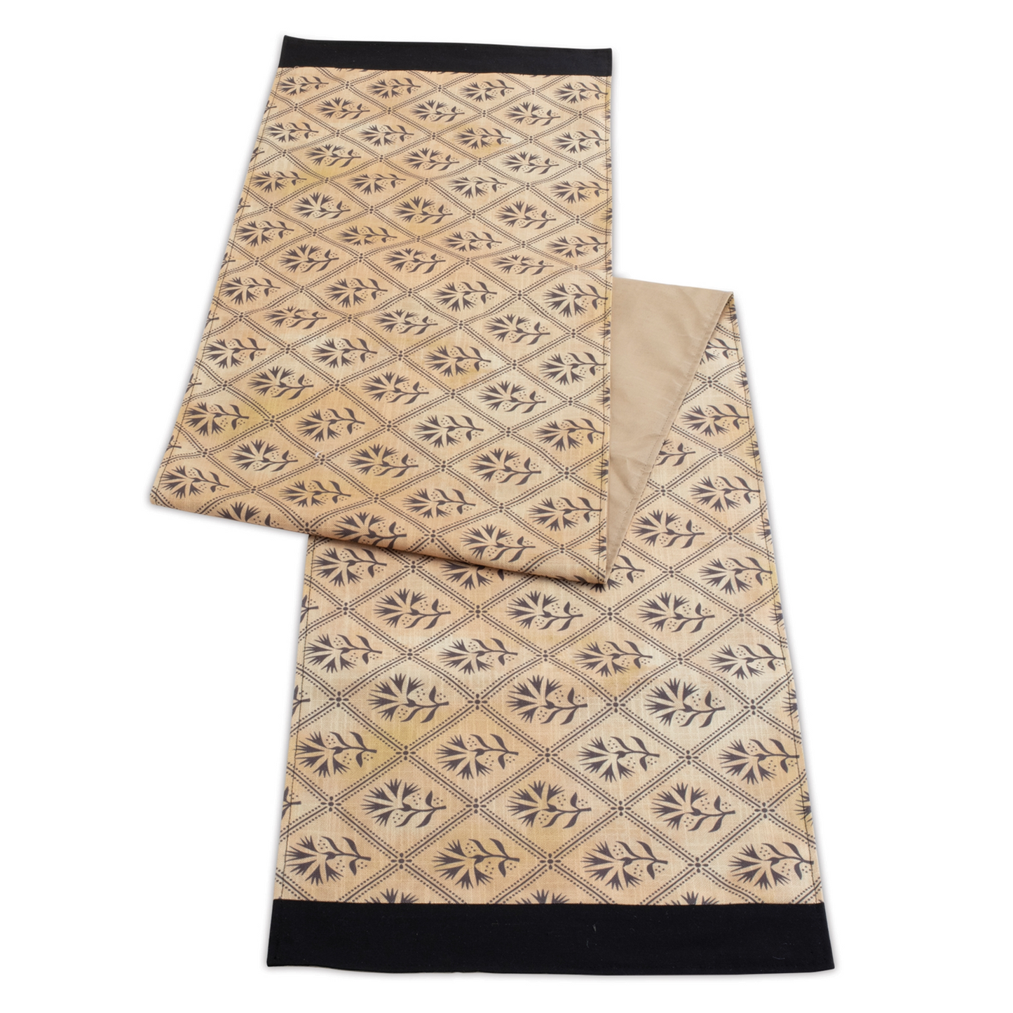 Geometric Floral Patterned Table Runner (Set of 2)