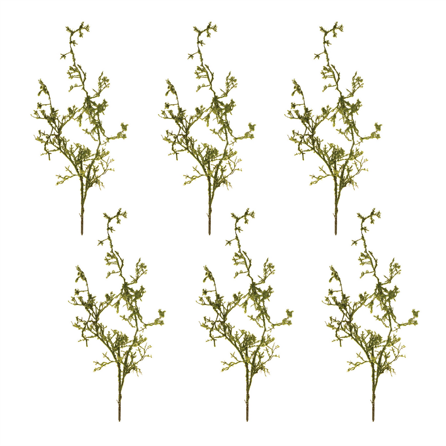 Mossy Twig Branch Vine (Set of 6)