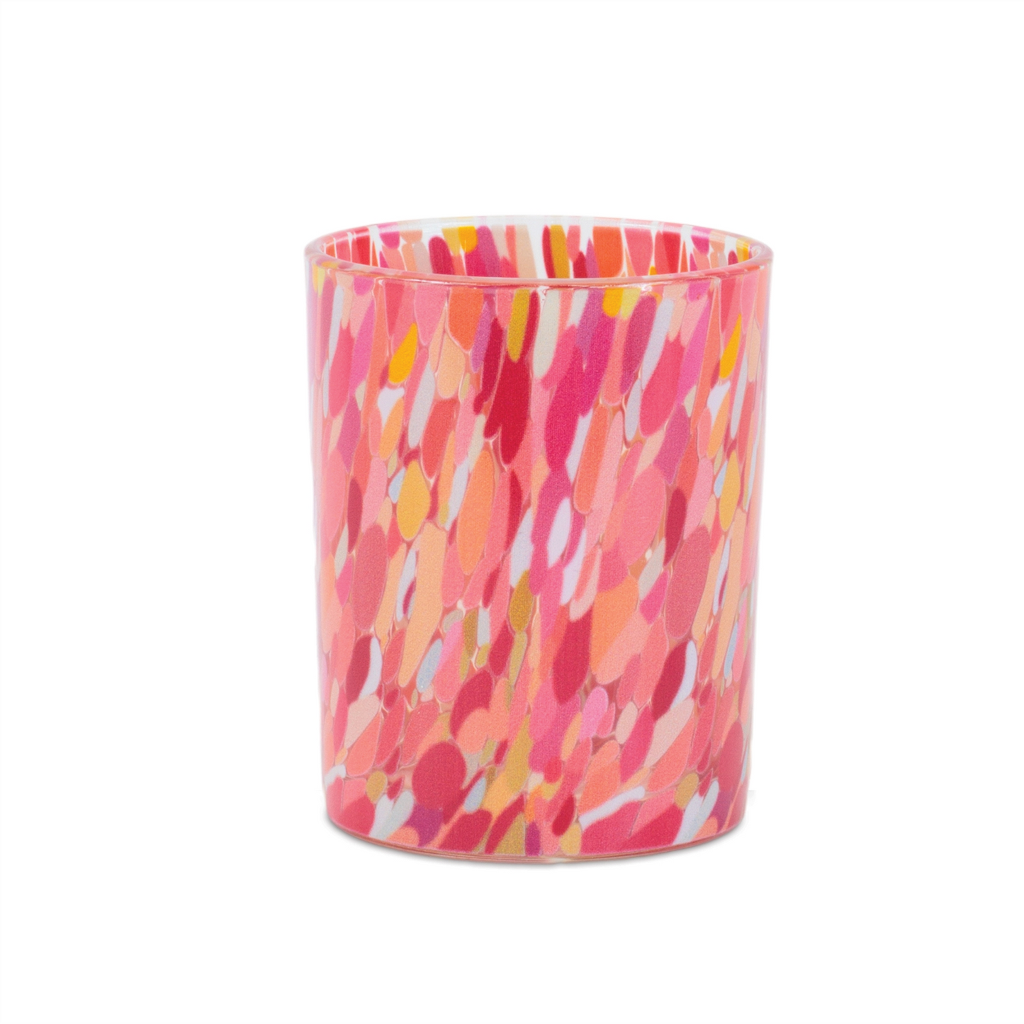 Painted Glass Candle Holder (Set of 2)