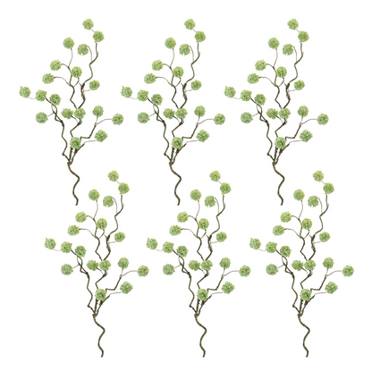 Snowball Floral Branch (Set of 6)