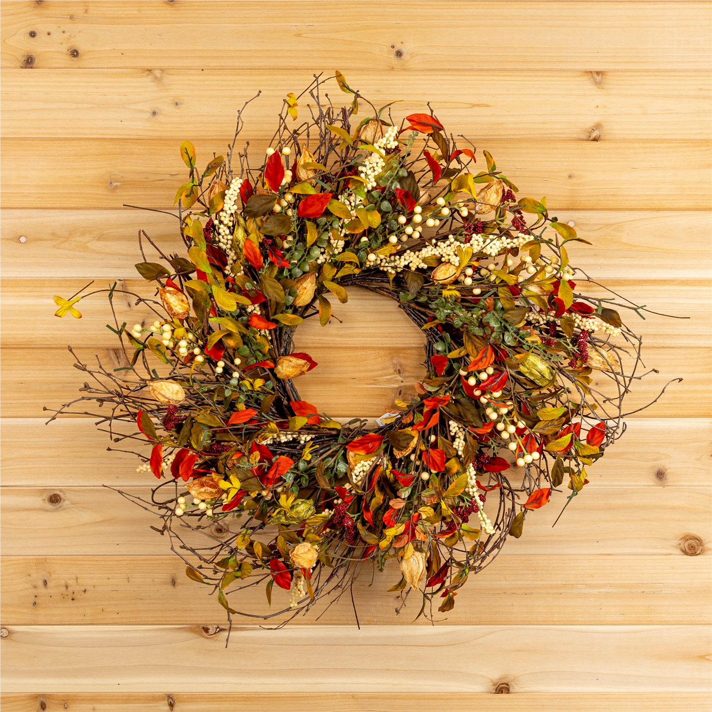Cape Gooseberry Wreath 20"D