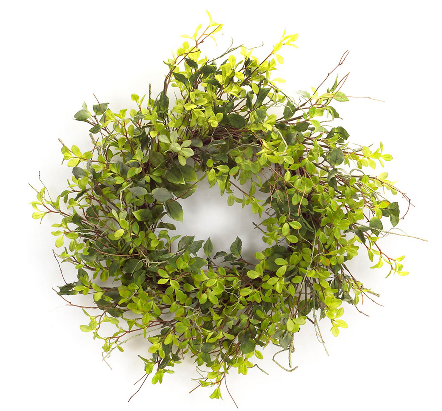 Oversized Mixed Foliage Twig Wreath 30"D