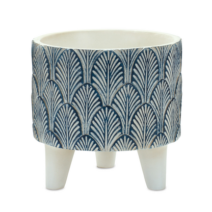 Geometric Leaf Planter with Legs (Set of 2)