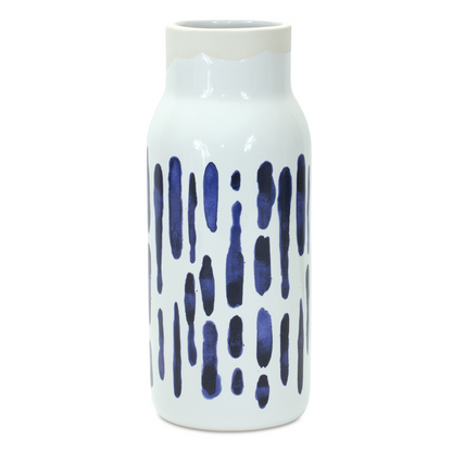 Two-Tone Tie Dye Design Ceramic Vase (Set of 2)