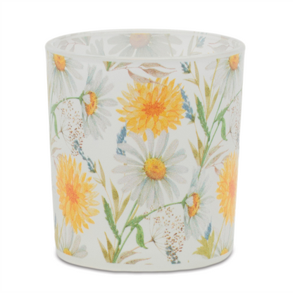 Floral Print Votive Candle Holder (Set of 3)