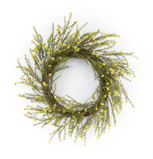 Mini Daisy Floral Wreath 18"D
