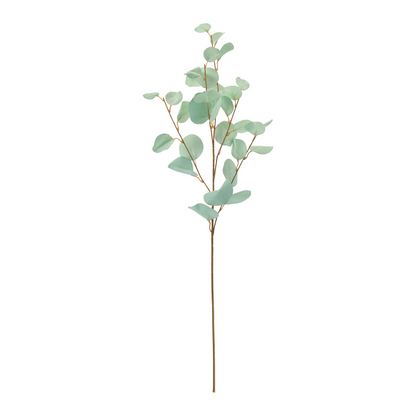 Blue Silver Dollar Eucalyptus Leaf Spray (Set of 6)