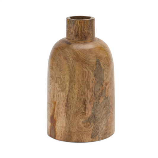 Vase (Set of 2) 8.75”H Wood