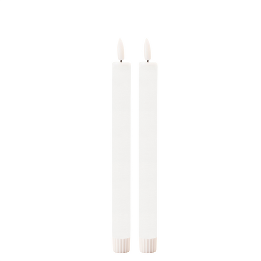 FIA Wick White Taper Candle (Set of 2)