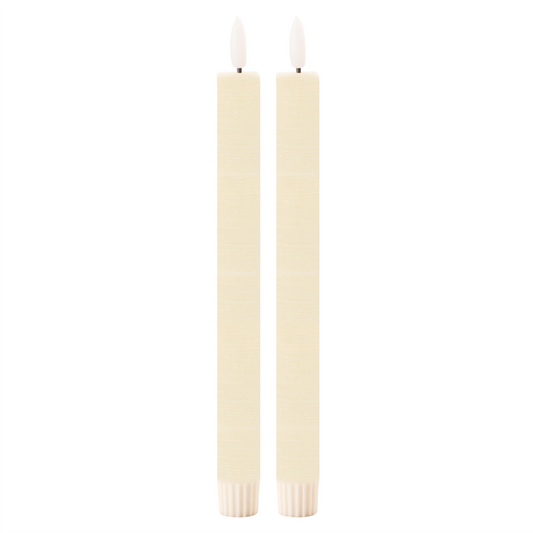 FIA Wick Ivory Taper Candle (Set of 2)