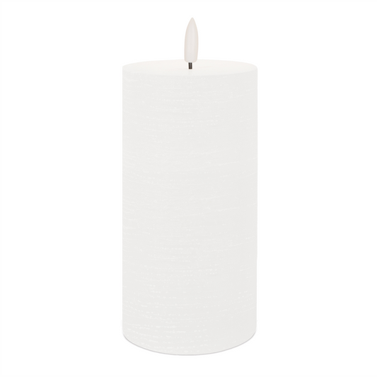 FIA Wick White Pillar Candle (Set of 2)