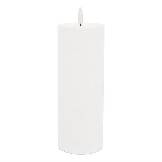 FIA Wick White Pillar Candle (Set of 2)