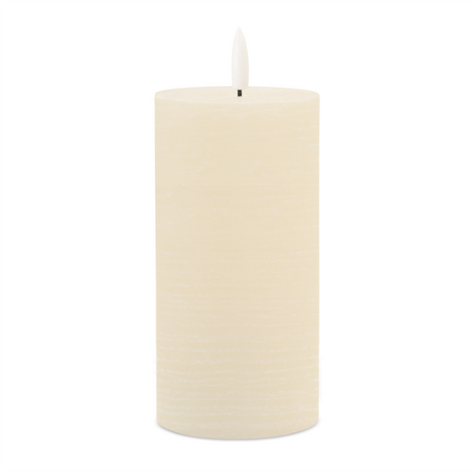 FIA Wick Ivory Pillar Candle (Set of 2)
