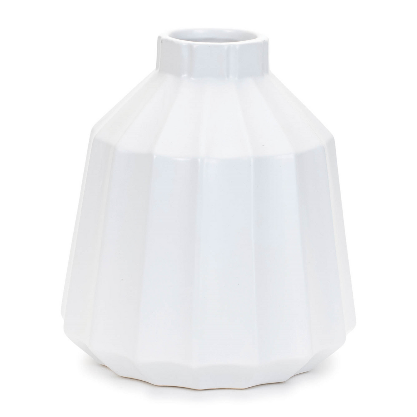 Ribbed Ceramic Vase (Set of 2)