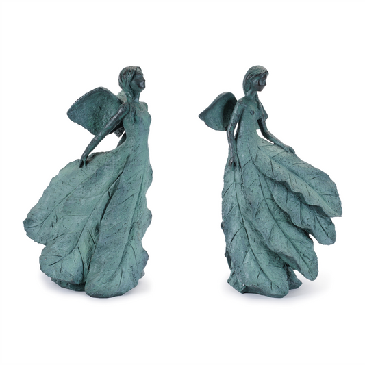 Stone Garden Fairy Statue (Set of 2)