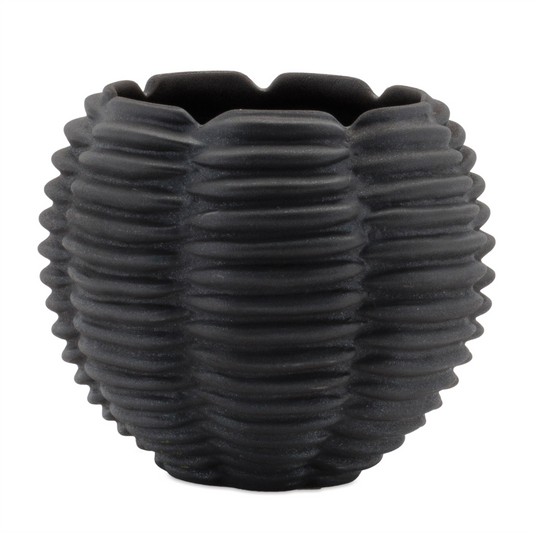 Ribbed Ceramic Bud Vase (Set of 2)
