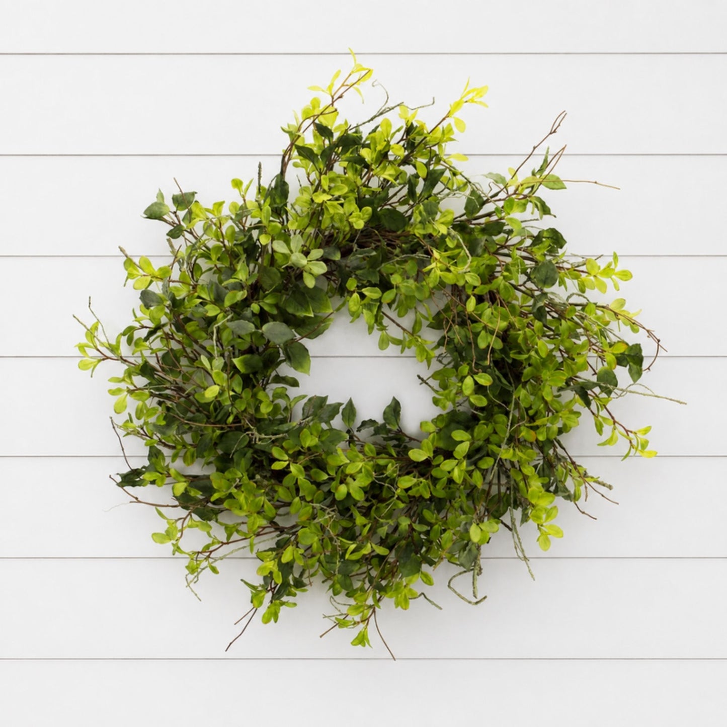Oversized Mixed Foliage Twig Wreath 30"D