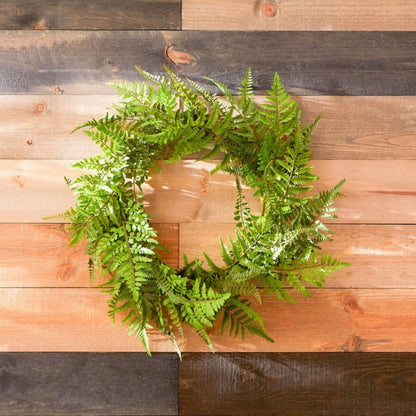 Mixed Fern Grapevine Wreath 24"D