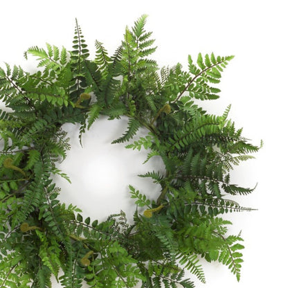 Mixed Fern Grapevine Wreath 24"D