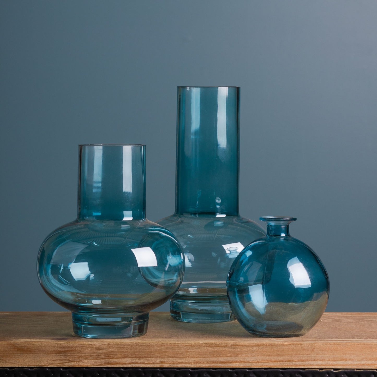 Glass Bubble Vase (Set of 2)