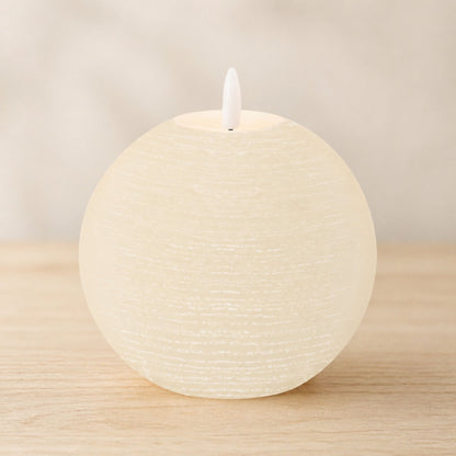 FIA Wick Ivory Round Candle (Set of 2)