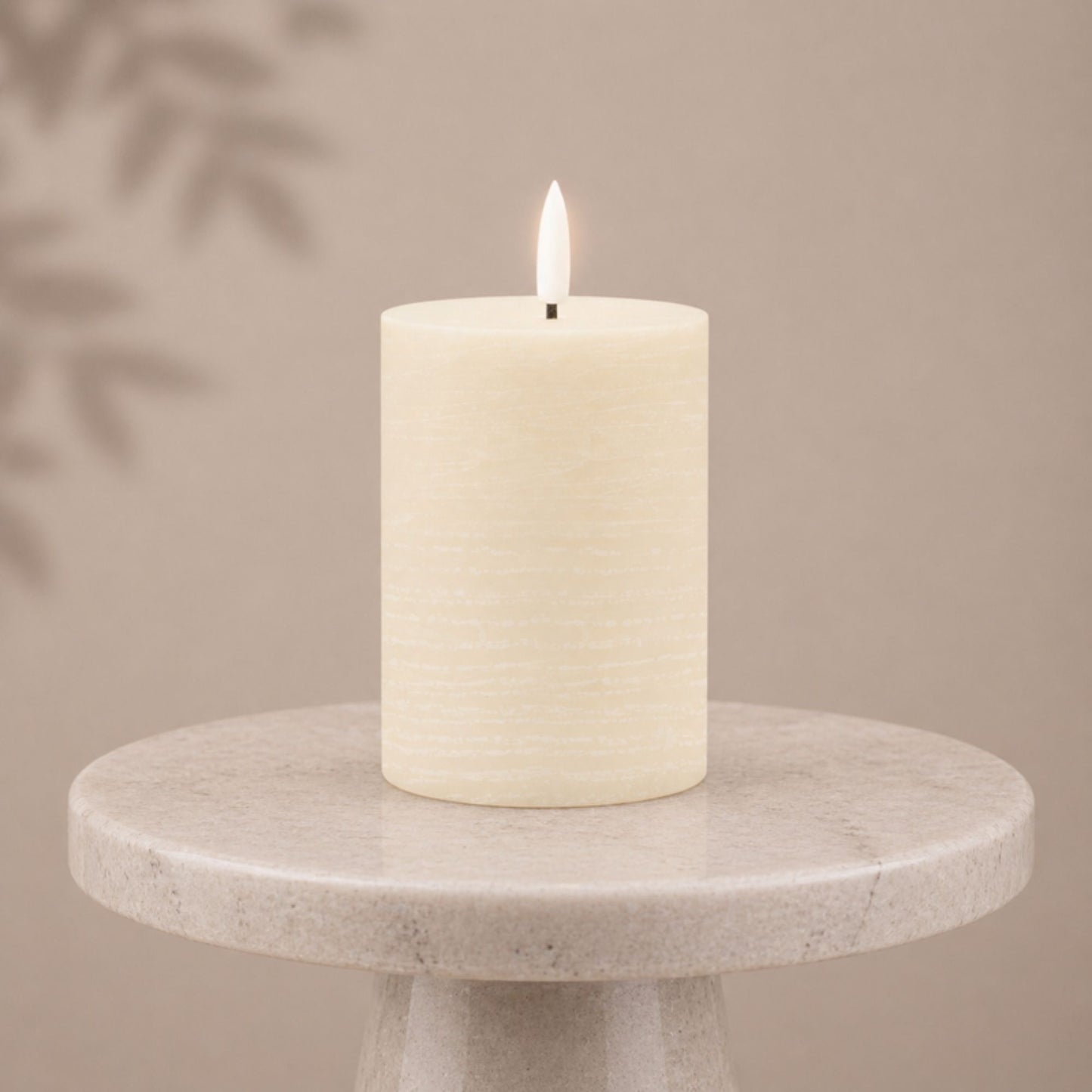 FIA Wick Ivory Pillar Candle (Set of 2)