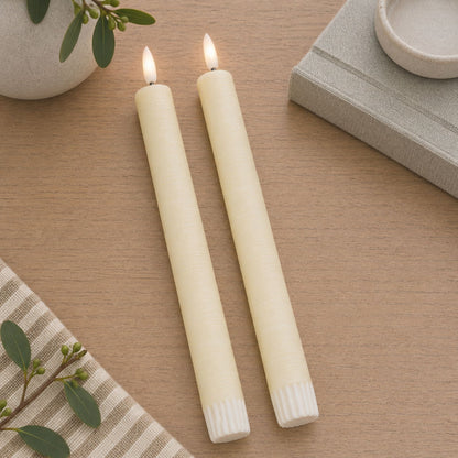FIA Wick Ivory Taper Candle (Set of 2)