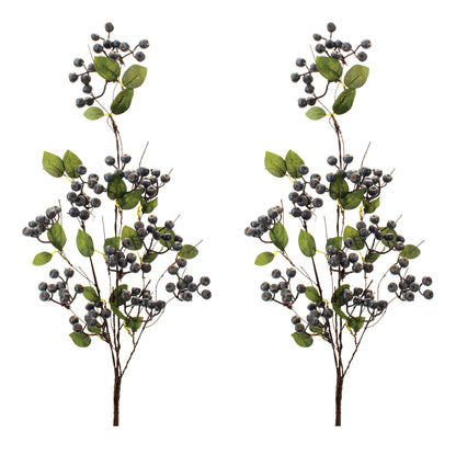 Blue Berry Foliage Spray (Set of 2)