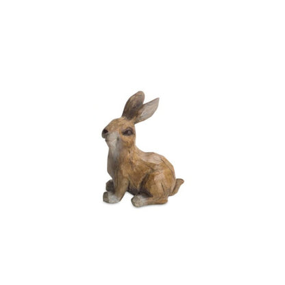 Carved Stone Garden Rabbit Figurine (Set of 6)
